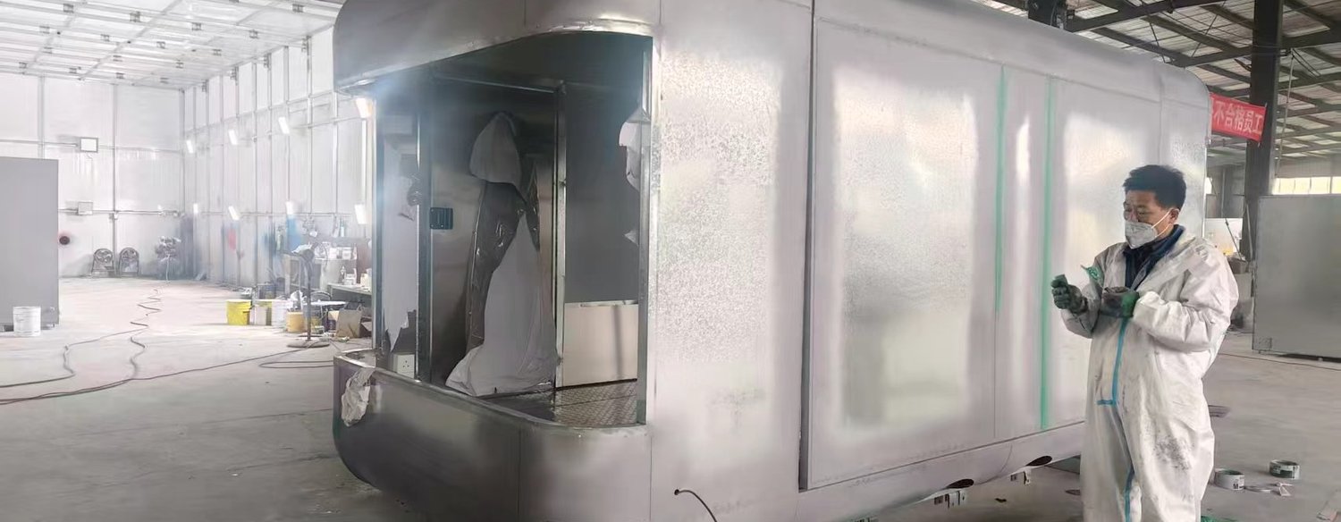 The Bori Airstream during construction