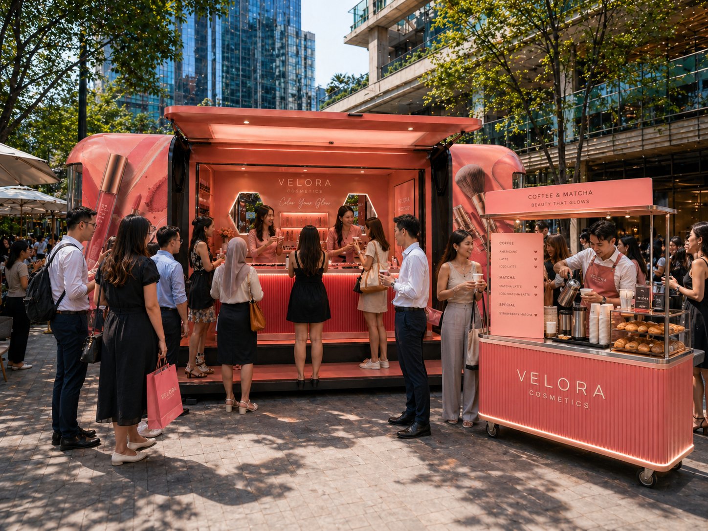 Cosmetics / coral concept render